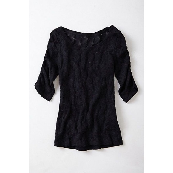 Anthropologie Tops - Anthropologie Eloise Brushed Lace Pullover